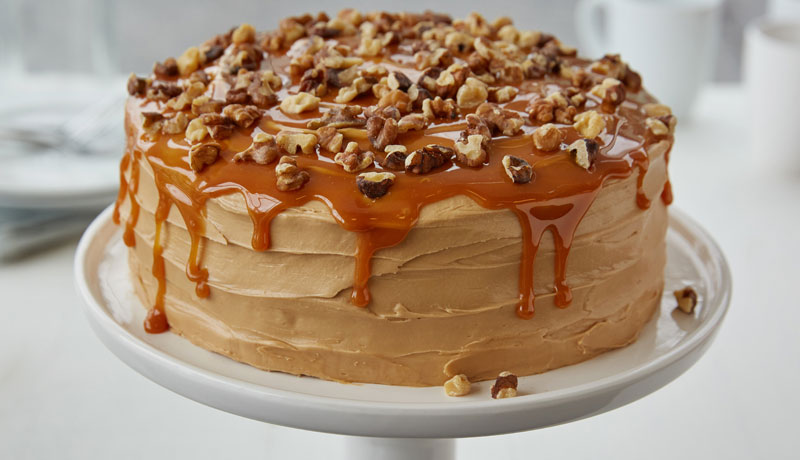 salted caramel coffee cake hero